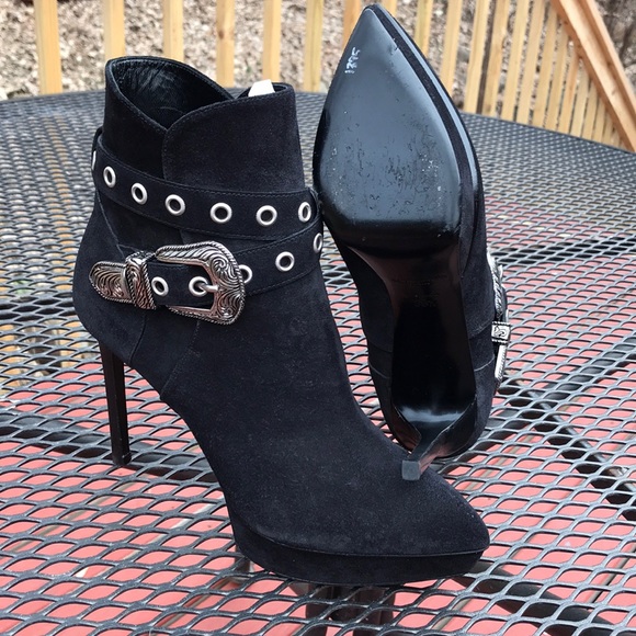 Saint Laurent Paris Stilettos 6.5M Ankle Boots - Picture 6 of 8